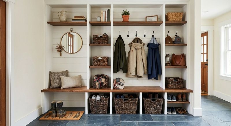 Mudroom Shelving Installation in Fairfax, VA